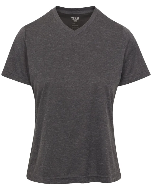 Team 365 Ladies' Sonic Heather Performance T-Shirt — view 22