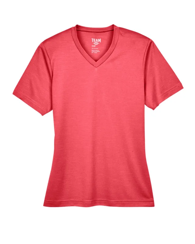 Team 365 Ladies' Sonic Heather Performance T-Shirt — view 35