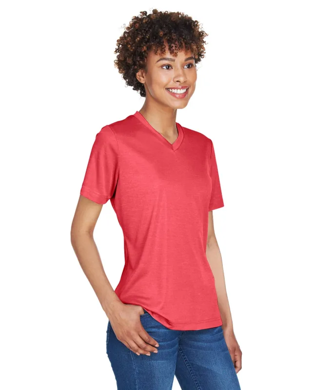 Team 365 Ladies' Sonic Heather Performance T-Shirt — view 39