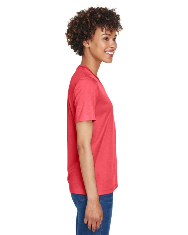 Team 365 Ladies' Sonic Heather Performance T-Shirt — view 40