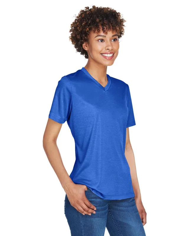 Team 365 Ladies' Sonic Heather Performance T-Shirt — view 47
