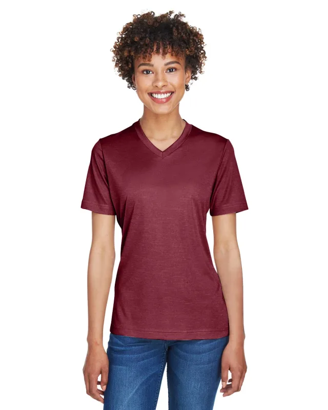 Team 365 Ladies' Sonic Heather Performance T-Shirt — view 60