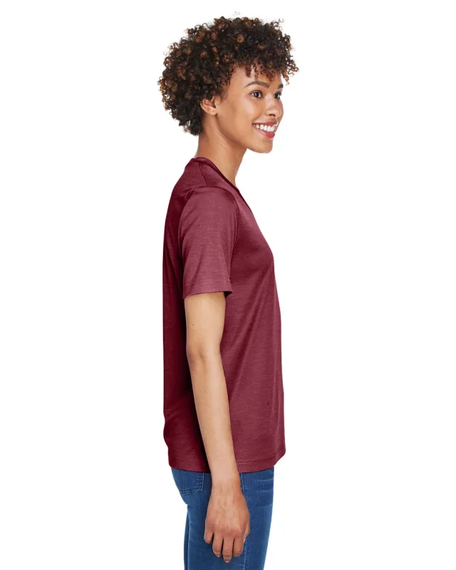 Team 365 Ladies' Sonic Heather Performance T-Shirt — view 64