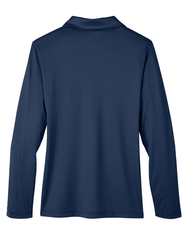 Team 365 Ladies' Zone Performance Long Sleeve Polo — view 12