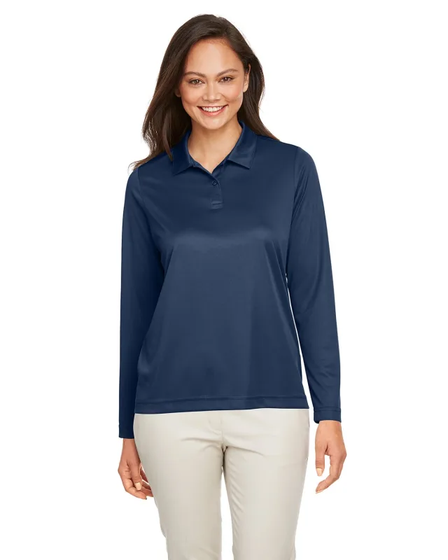 Team 365 Ladies' Zone Performance Long Sleeve Polo — view 14