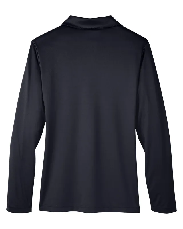 Team 365 Ladies' Zone Performance Long Sleeve Polo — view 2
