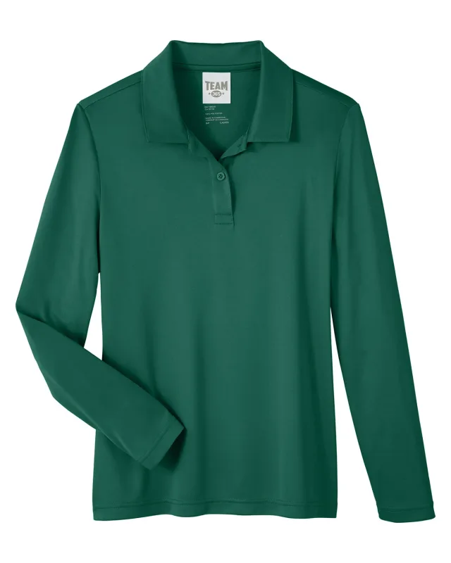 Team 365 Ladies' Zone Performance Long Sleeve Polo — view 23