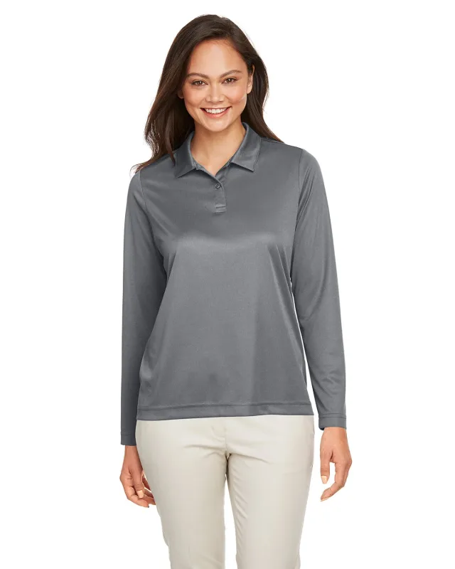 Team 365 Ladies' Zone Performance Long Sleeve Polo — view 34