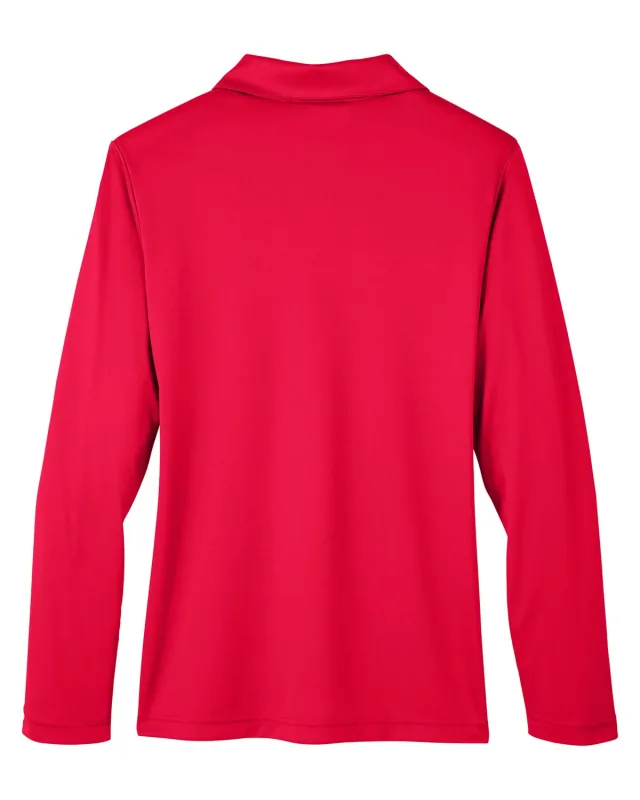 Team 365 Ladies' Zone Performance Long Sleeve Polo — view 42