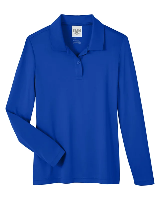 Team 365 Ladies' Zone Performance Long Sleeve Polo — view 53