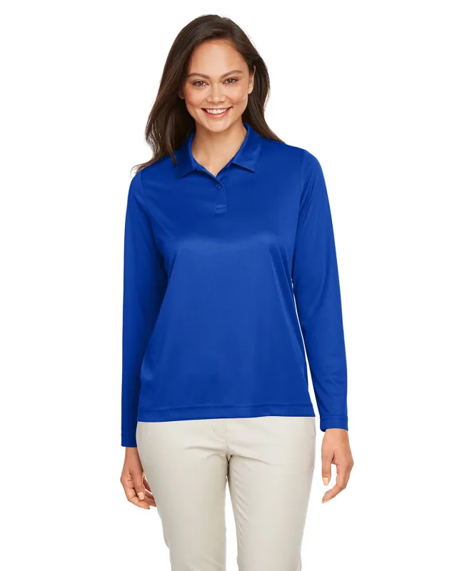 Team 365 Ladies' Zone Performance Long Sleeve Polo — view 54