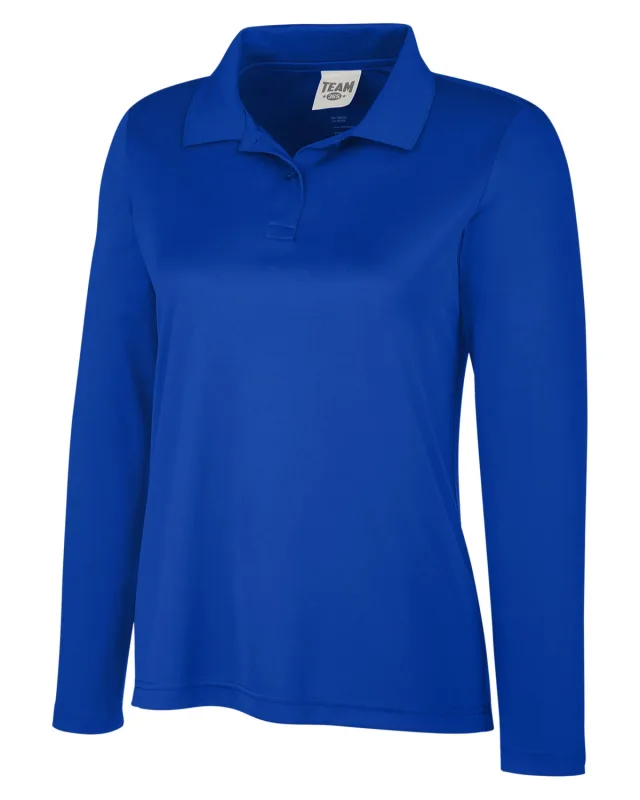 Team 365 Ladies' Zone Performance Long Sleeve Polo — view 56