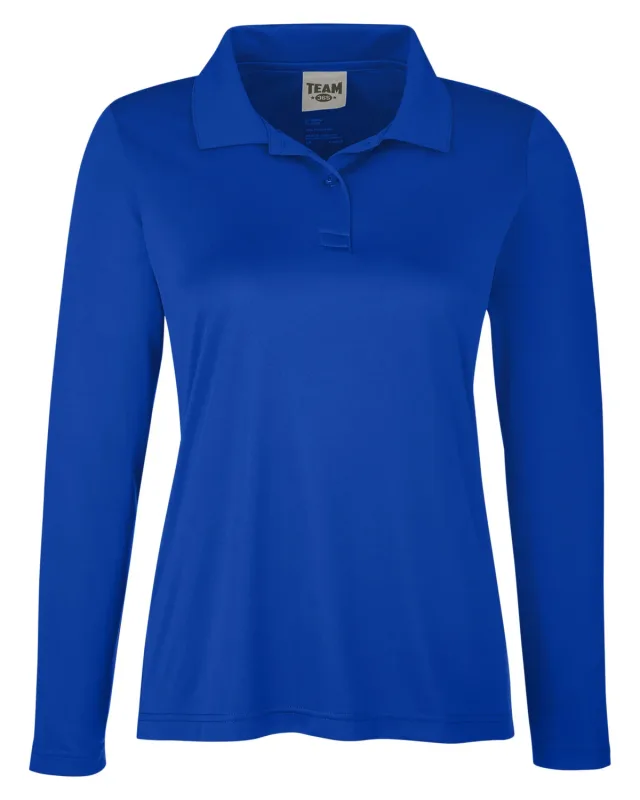 Team 365 Ladies' Zone Performance Long Sleeve Polo — view 58