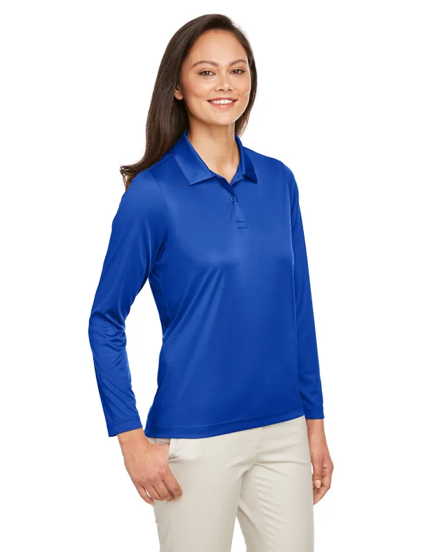 Team 365 Ladies' Zone Performance Long Sleeve Polo — view 59
