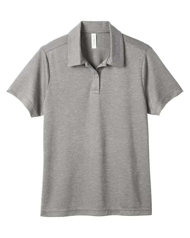 Team 365 Ladies' Zone Sonic Heather Performance Polo — view 3