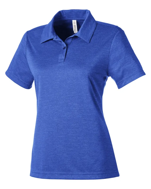 Team 365 Ladies' Zone Sonic Heather Performance Polo — view 36