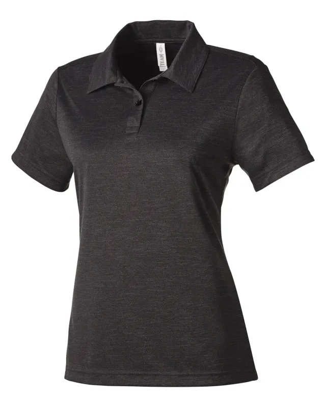 Team 365 Ladies' Zone Sonic Heather Performance Polo — view 46