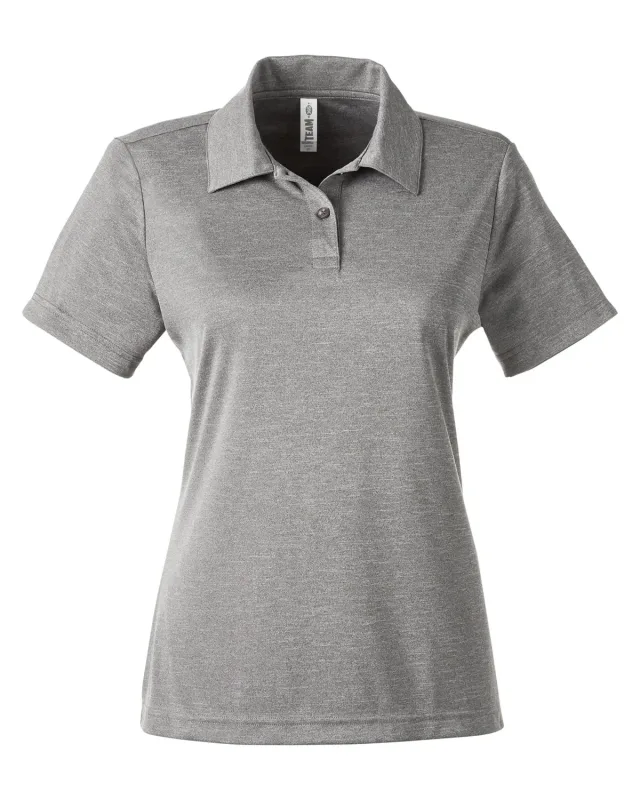 Team 365 Ladies' Zone Sonic Heather Performance Polo — view 8