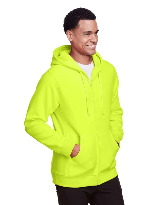 Team 365 Men's Zone HydroSport Heavyweight Full-Zip Hooded Sweatshirt — view 5