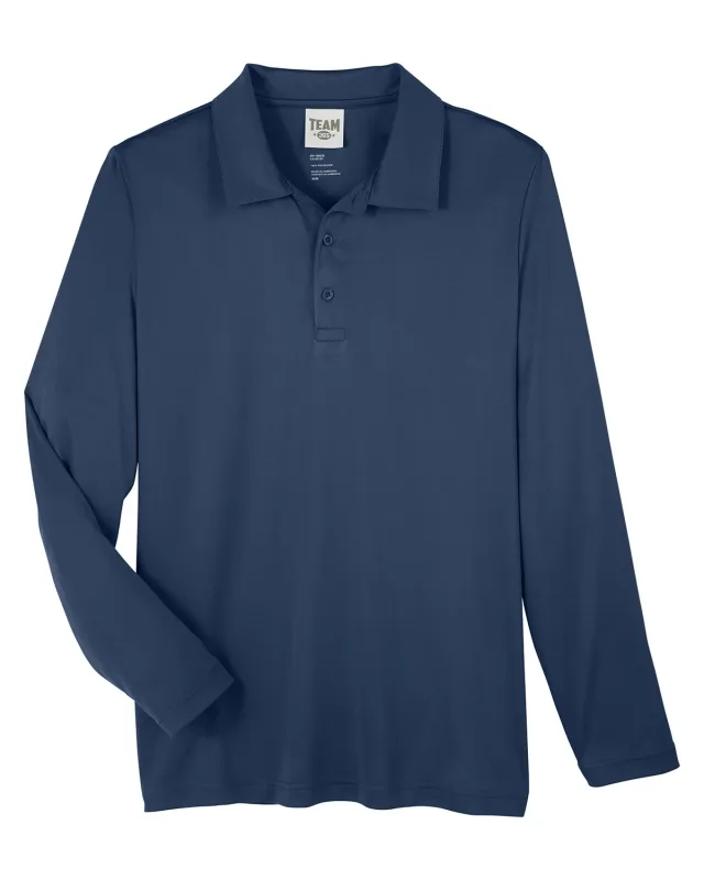 Team 365 Men's Zone Performance Long Sleeve Polo — view 13