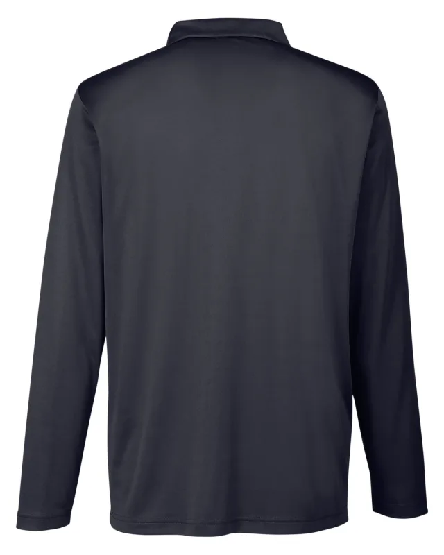 Team 365 Men's Zone Performance Long Sleeve Polo — view 2