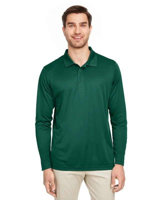 Team 365 Men's Zone Performance Long Sleeve Polo — view 24