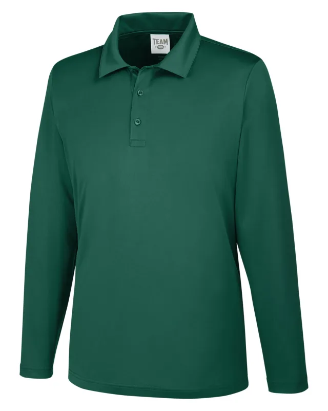 Team 365 Men's Zone Performance Long Sleeve Polo — view 26