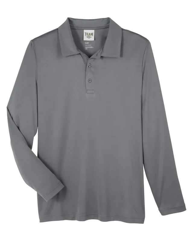 Team 365 Men's Zone Performance Long Sleeve Polo — view 33