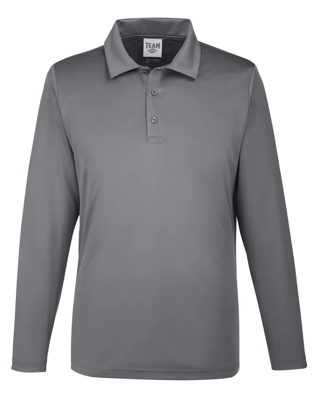 Team 365 Men's Zone Performance Long Sleeve Polo — view 38