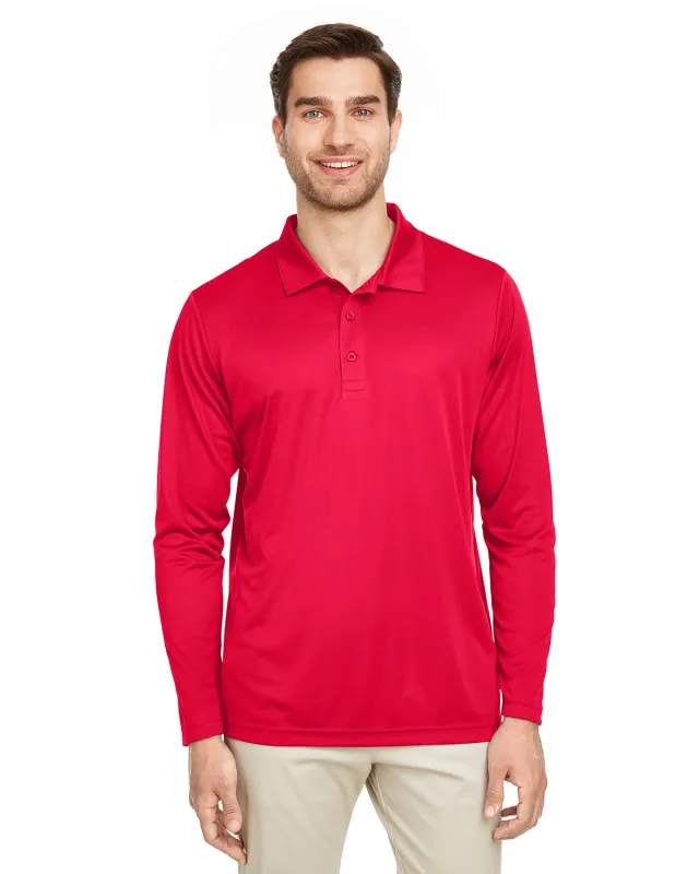 Team 365 Men's Zone Performance Long Sleeve Polo — view 44