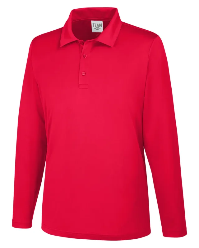 Team 365 Men's Zone Performance Long Sleeve Polo — view 46