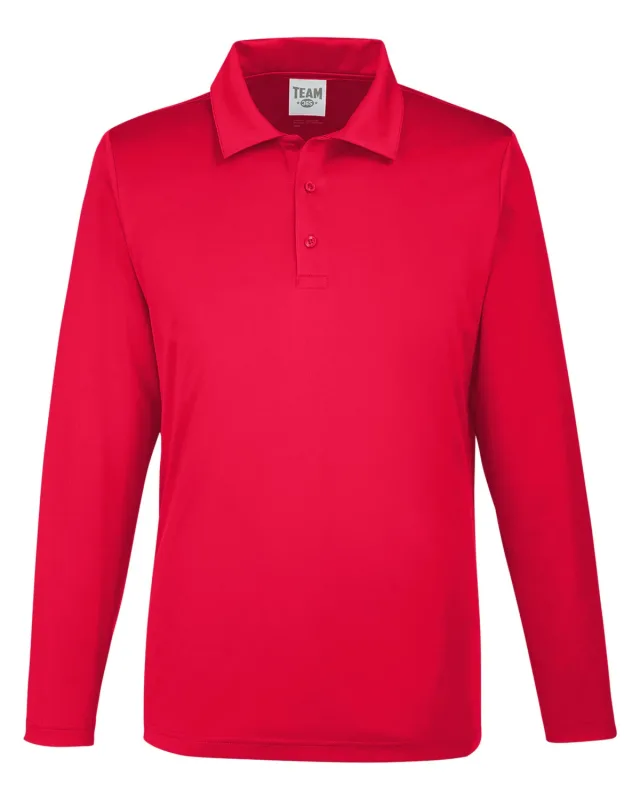 Team 365 Men's Zone Performance Long Sleeve Polo — view 48