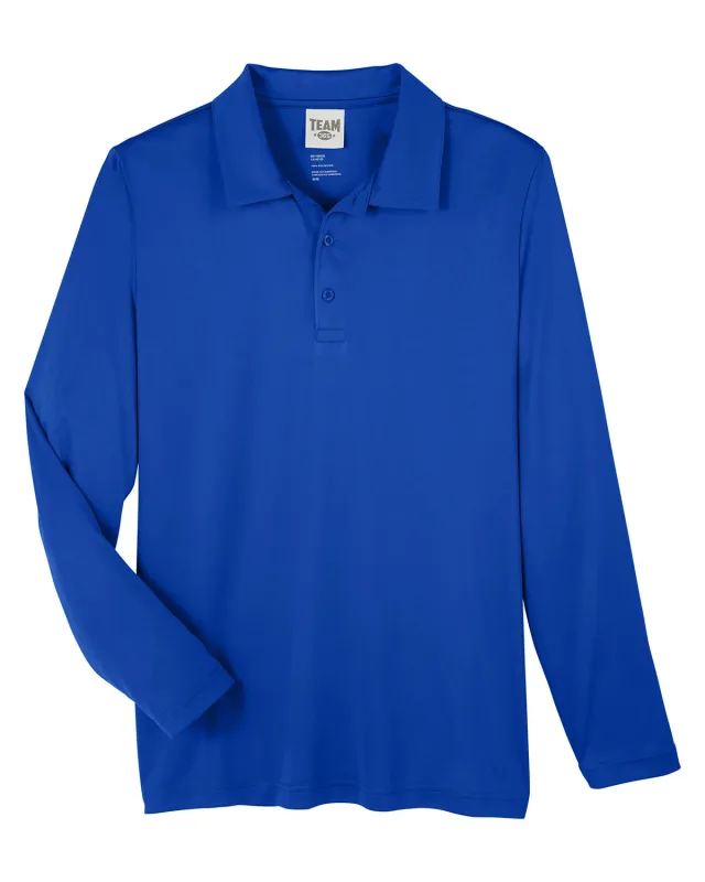 Team 365 Men's Zone Performance Long Sleeve Polo — view 53
