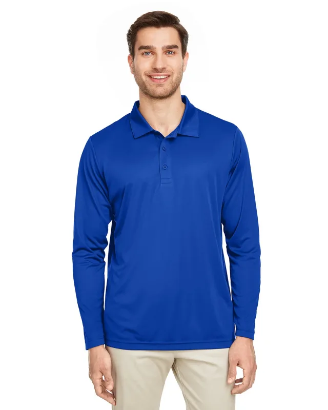 Team 365 Men's Zone Performance Long Sleeve Polo — view 54