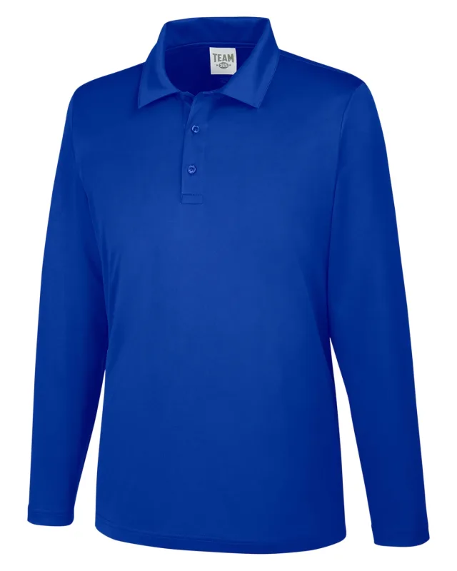 Team 365 Men's Zone Performance Long Sleeve Polo — view 56