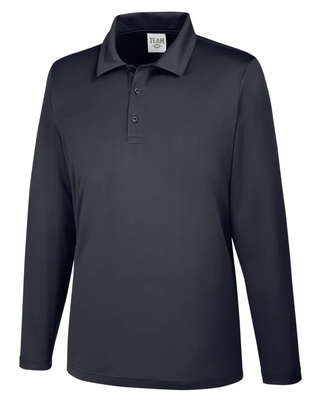 Team 365 Men's Zone Performance Long Sleeve Polo — view 6