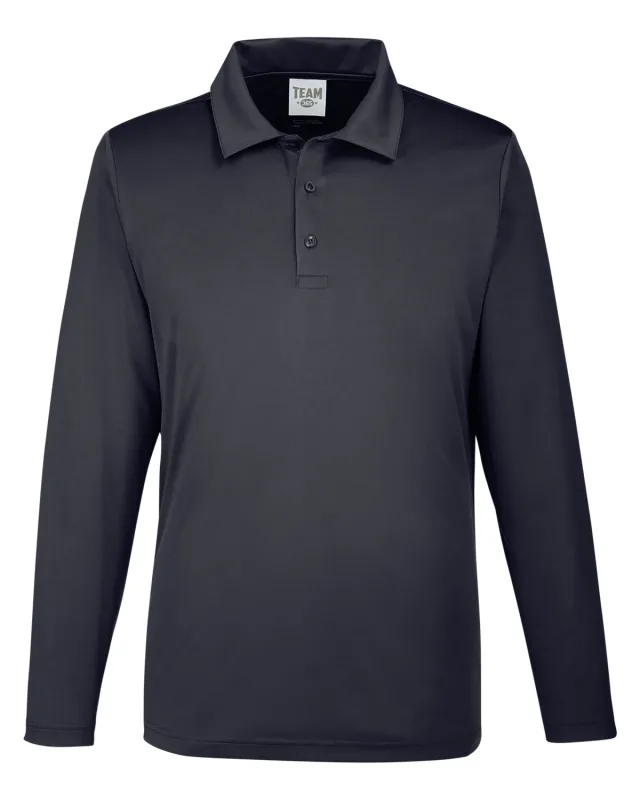 Team 365 Men's Zone Performance Long Sleeve Polo — view 8
