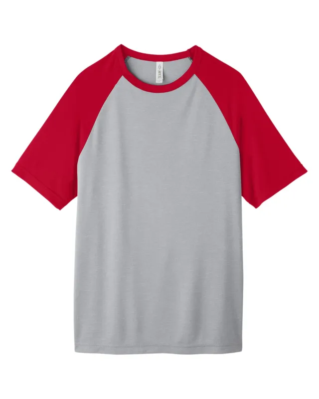 Team 365 Unisex Zone Colorblock Raglan T-Shirt — view 13