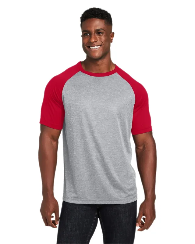 Team 365 Unisex Zone Colorblock Raglan T-Shirt — view 14