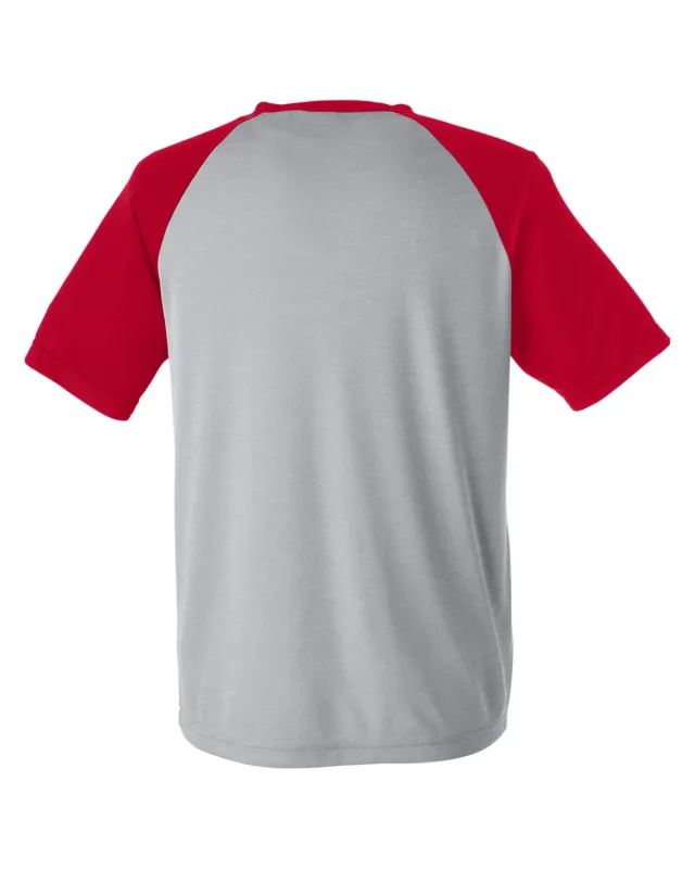 Team 365 Unisex Zone Colorblock Raglan T-Shirt — view 15