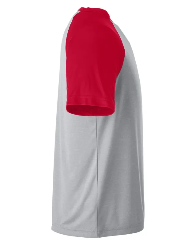 Team 365 Unisex Zone Colorblock Raglan T-Shirt — view 17