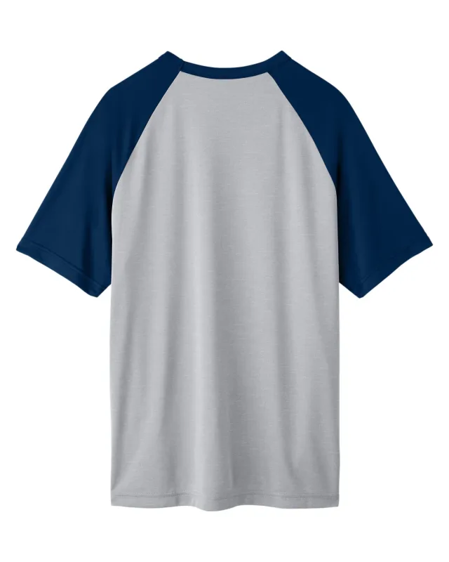 Team 365 Unisex Zone Colorblock Raglan T-Shirt — view 2