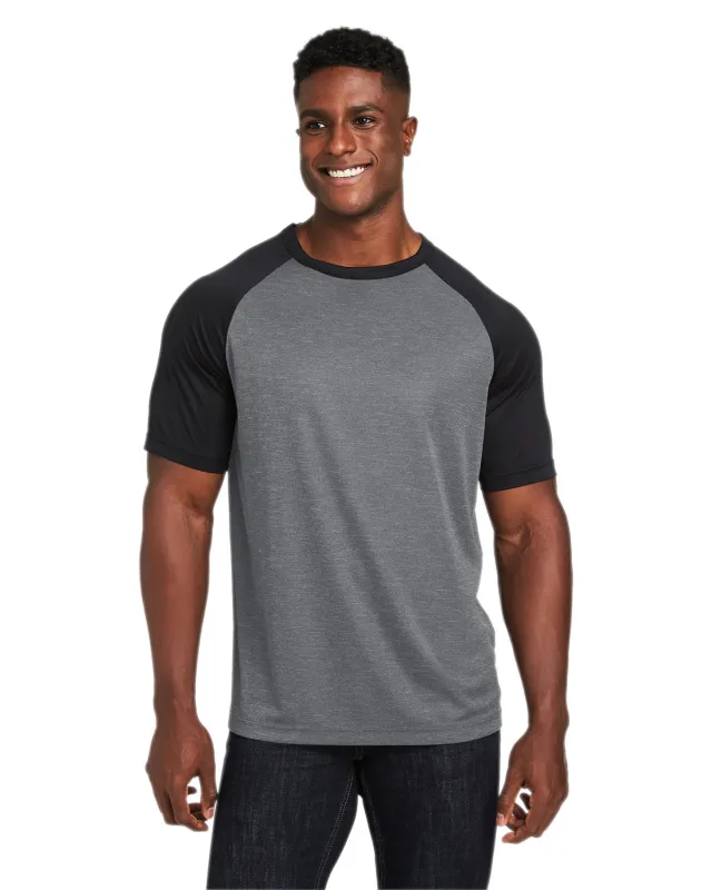 Team 365 Unisex Zone Colorblock Raglan T-Shirt — view 24
