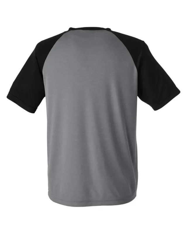 Team 365 Unisex Zone Colorblock Raglan T-Shirt — view 25
