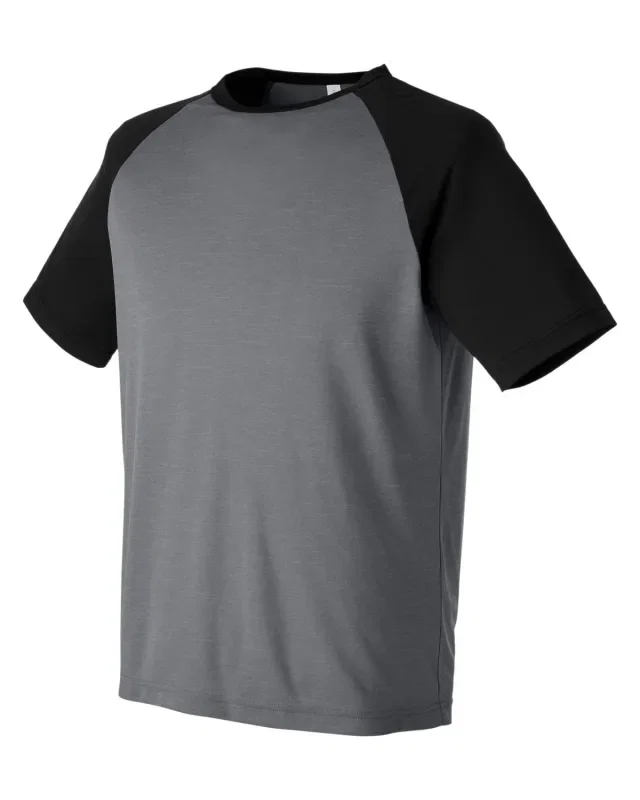 Team 365 Unisex Zone Colorblock Raglan T-Shirt — view 26