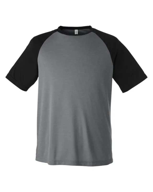 Team 365 Unisex Zone Colorblock Raglan T-Shirt — view 28