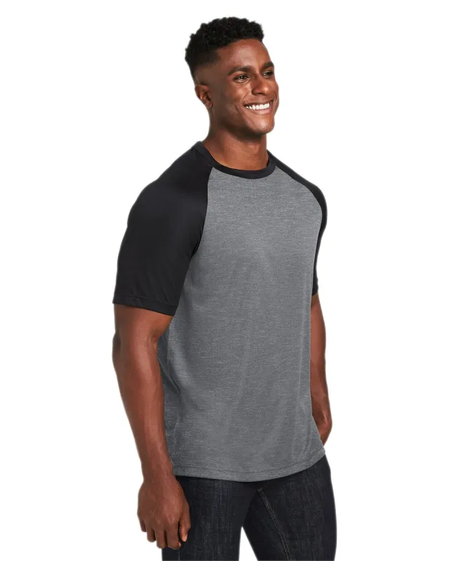 Team 365 Unisex Zone Colorblock Raglan T-Shirt — view 29