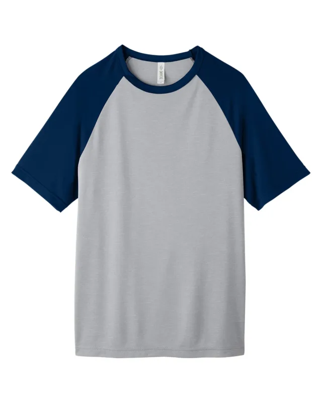 Team 365 Unisex Zone Colorblock Raglan T-Shirt — view 3