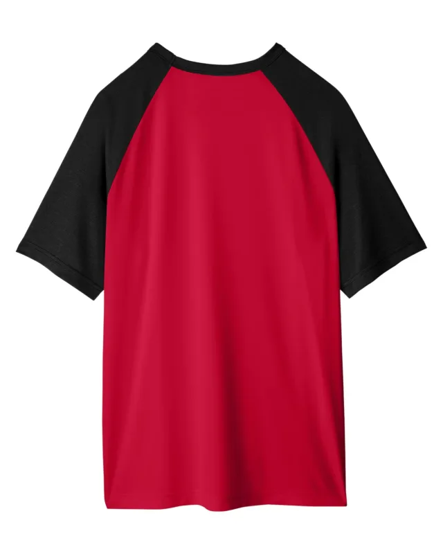 Team 365 Unisex Zone Colorblock Raglan T-Shirt — view 32