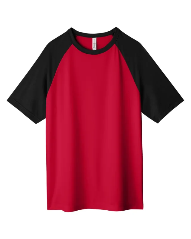 Team 365 Unisex Zone Colorblock Raglan T-Shirt — view 33